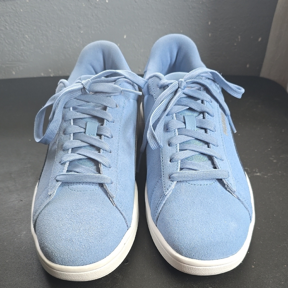 Blue Suede Sneakers